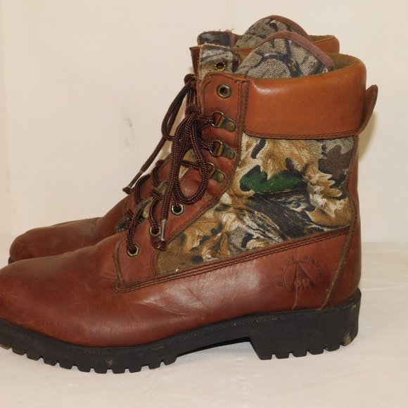 Black Rock Thinsulate Thermal Insulation Camo Work Hunting Lace Up Boots Size 12 - Picture 9 of 11